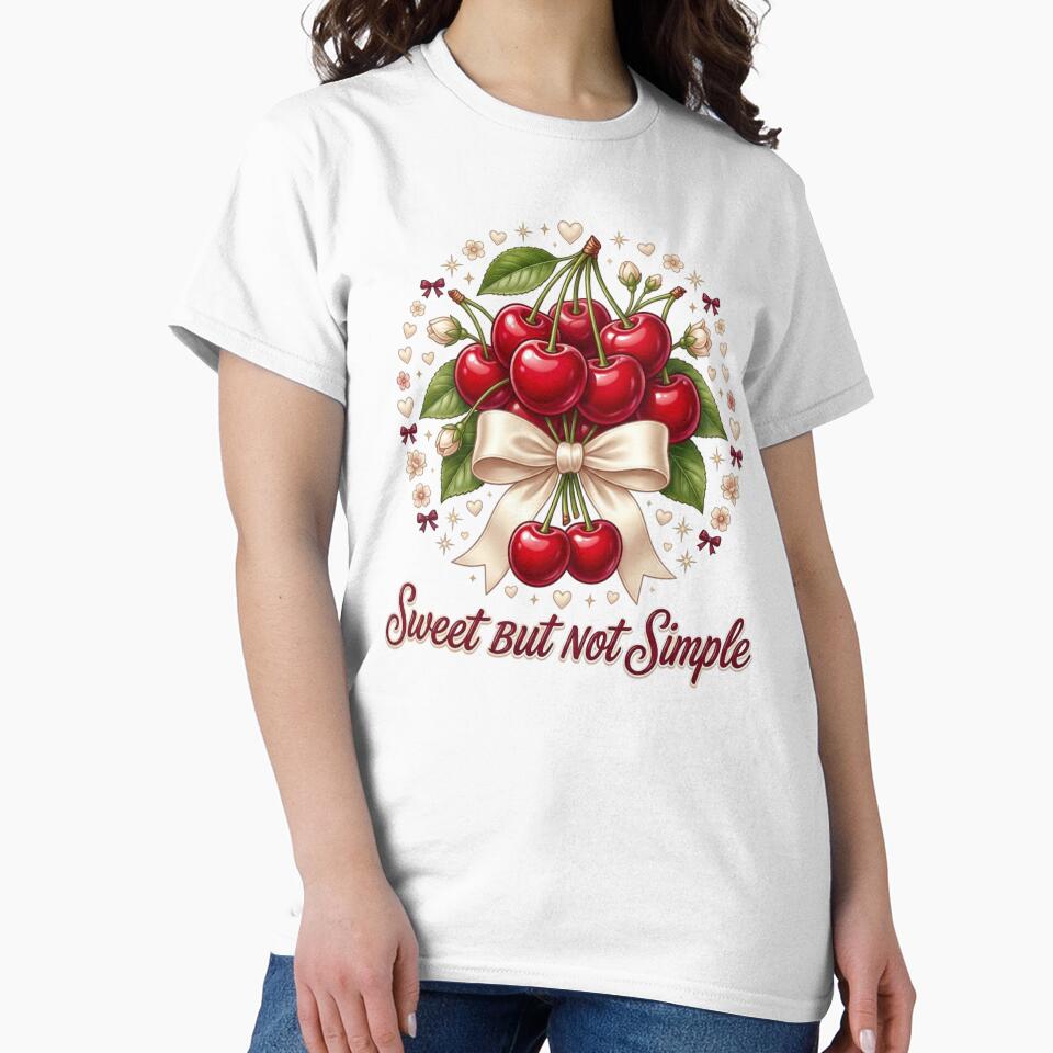 Sweet But Not Simple | Cute Cherry Coquette | Vintage Cherry Bouquet Aesthetic by Fernhaven