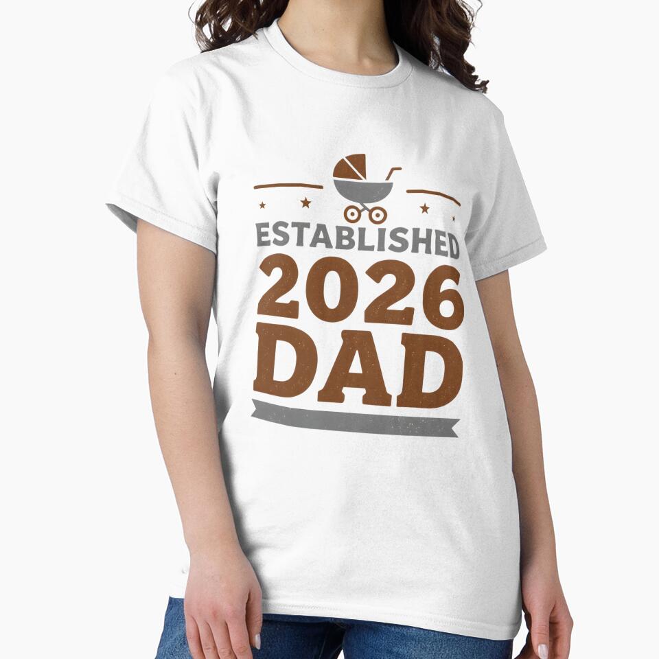 Established 2026 Dad Vintage New Father Coffee Mug Gift by FestivityFinds
