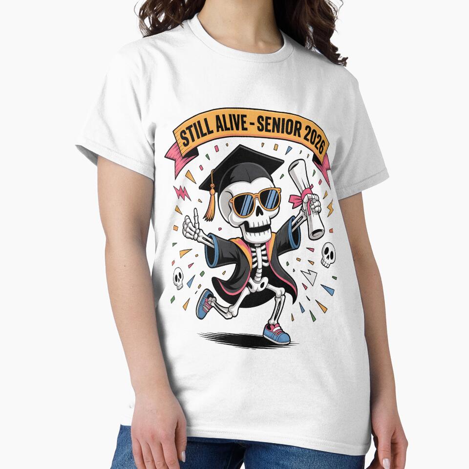 Funny Skeleton Senior by Uglyandcute