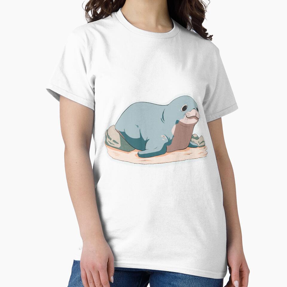 Hawaiian Monk Seal (Endangered Species) [NO TEXT] by Dragon Blossom Art