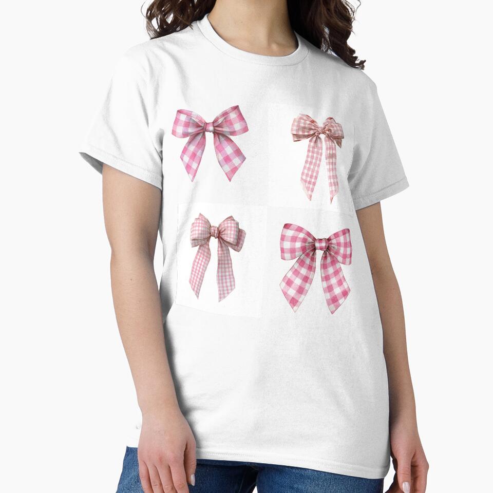 Mini Pink gingham bows sticker pack by MendaciousMina