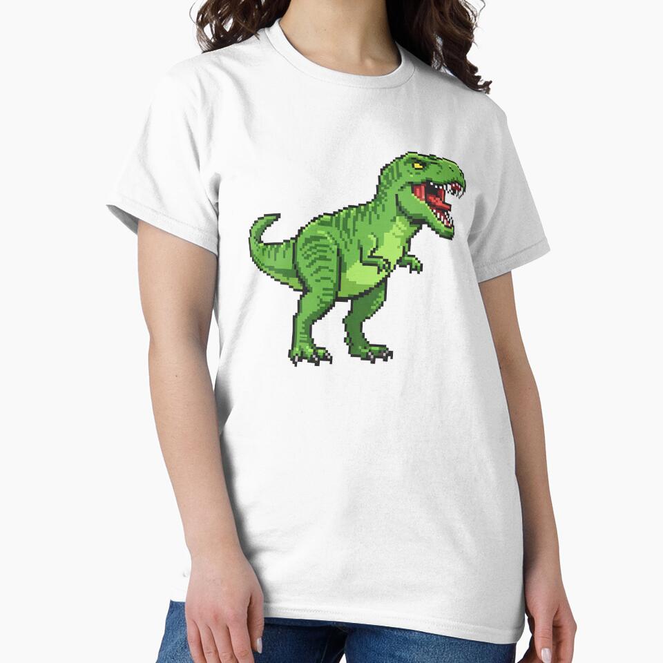 Pixel Art T-Rex – Retro Dinosaur Sprite by alfredodesign