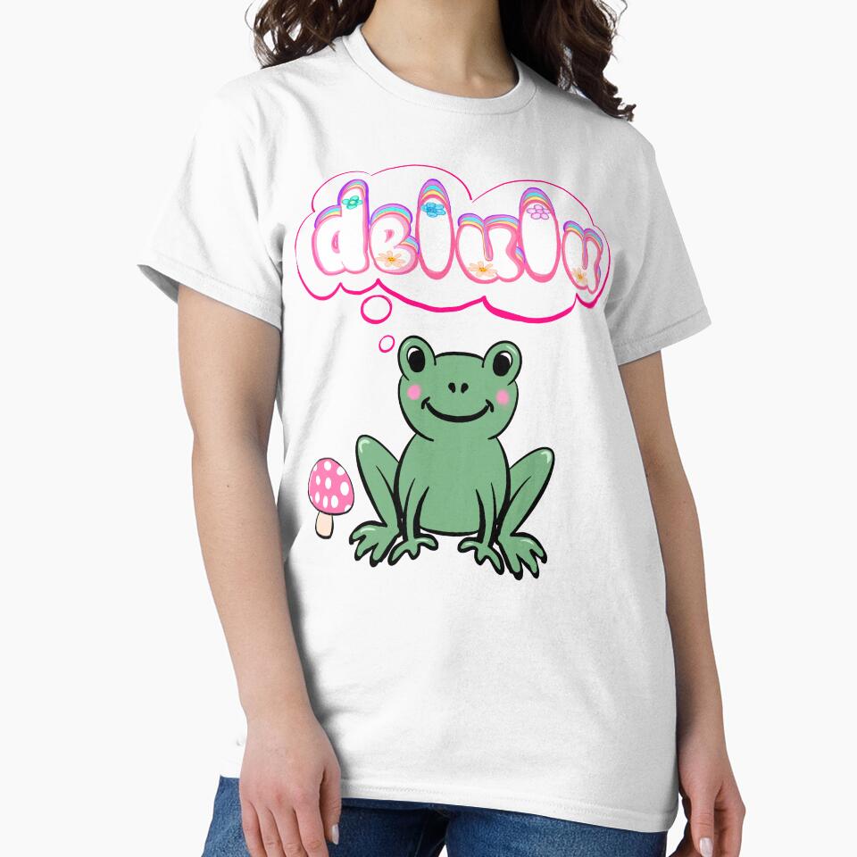 Delulu Frog - cottage core sarcastic funny humor by Artonmytee