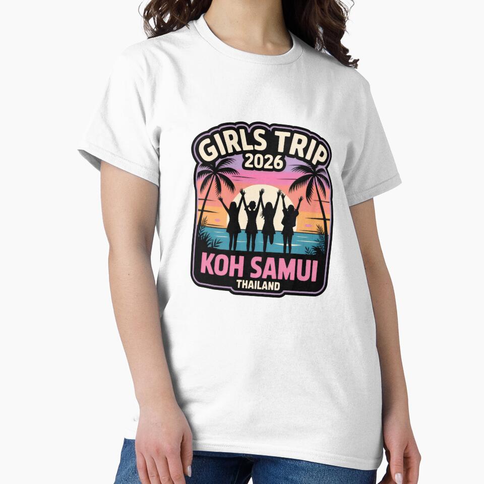 Koh Samui Thailand Girls Trip 2026 Tropical Vacation Badge by SplashTastic
