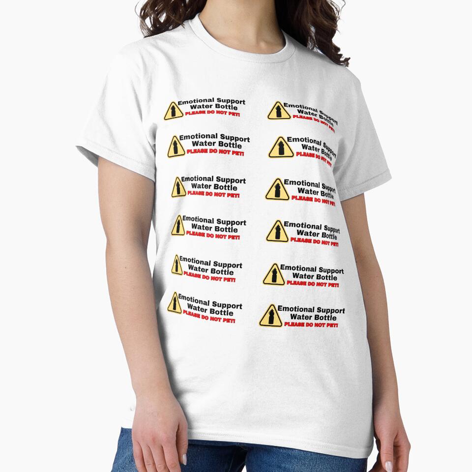 Emotional Support [12 Sticker Pack] Water Bottle by SeaNympth