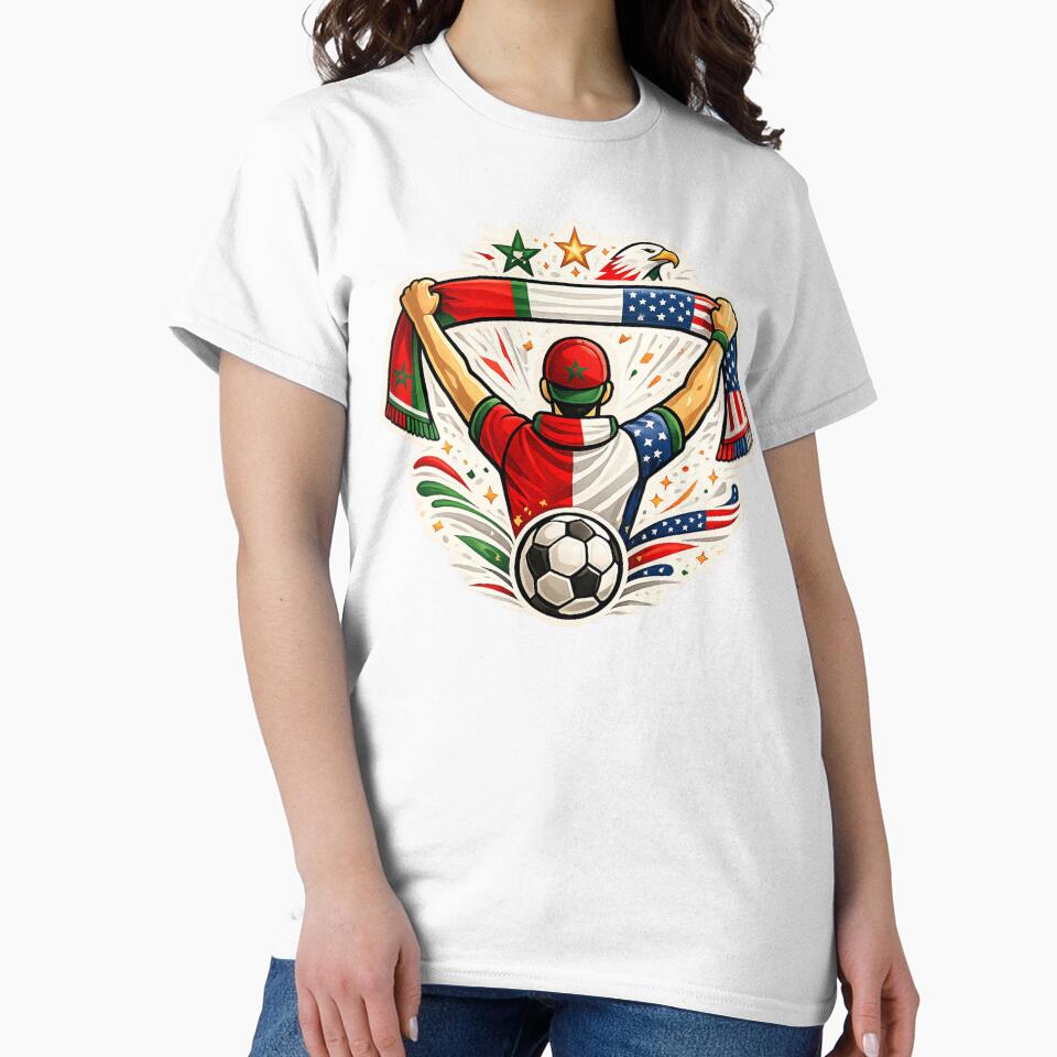 USA Morocco Soccer Support Together by Corvoria