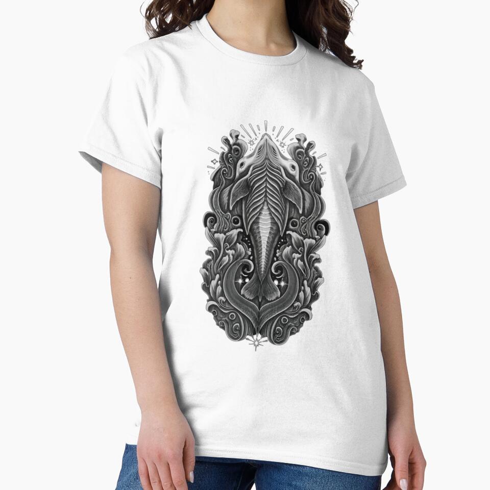 Monochrome Fashion Art: Endangered Aquatic Animals for Marine Conservation. by COPYCRAVE