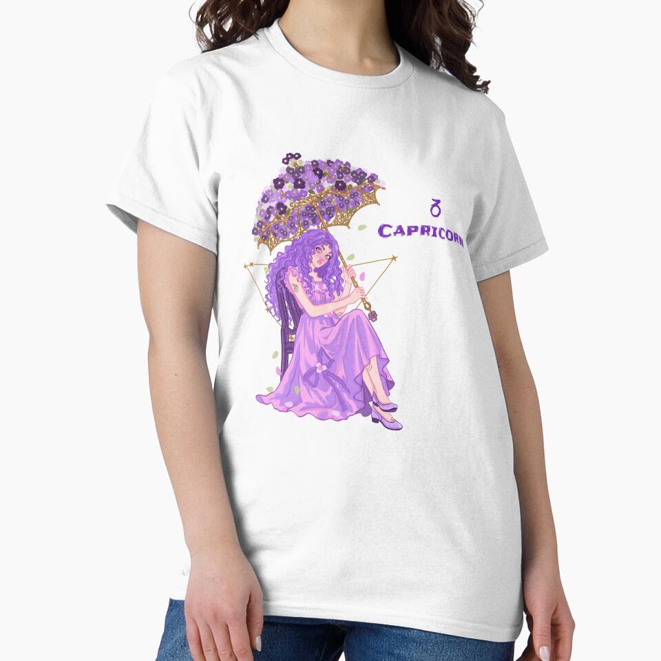 Capricorn Girl Luxury Boss Cosmic Art by Iqrapixels