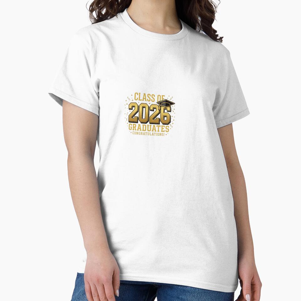 Class Of 2026 Graduates Gold | Senior Graduation Gift by BinAlgoPix