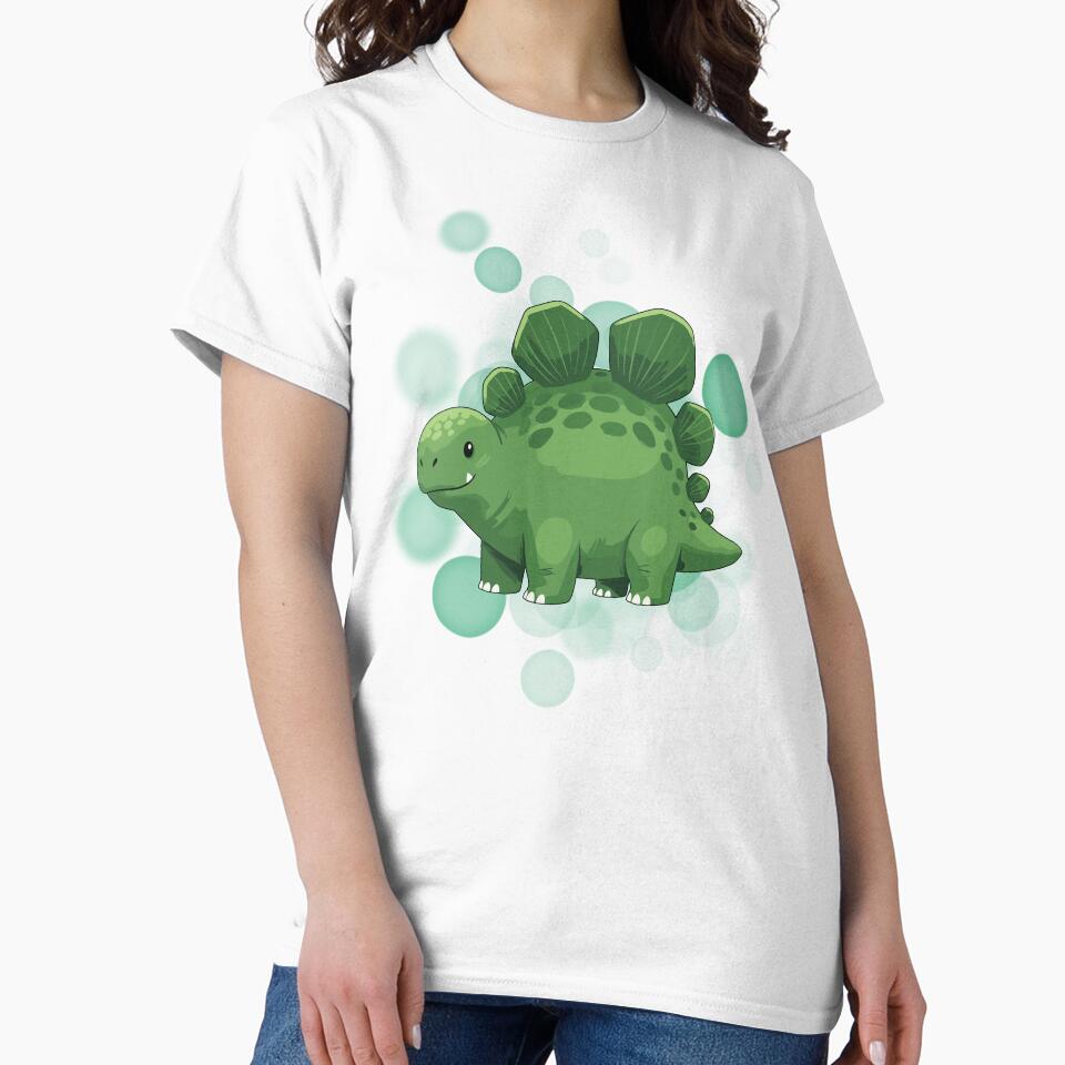 Green Dinosaur - Cute Illustration by iamKRUK