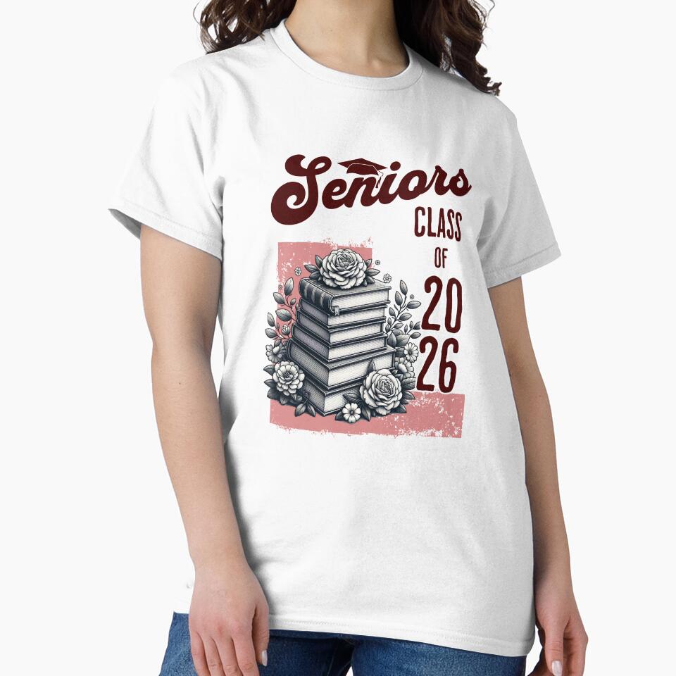 Seniors Class of 2026 – Graduation Year T-Shirt by teemugcreation