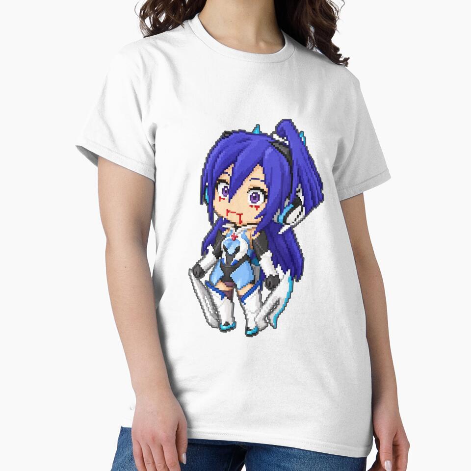 Tsubasa Kazanari Chibi Pixel Art | Senki Zesshou Symphogear Cute Retro Sprite by sabartgunpla