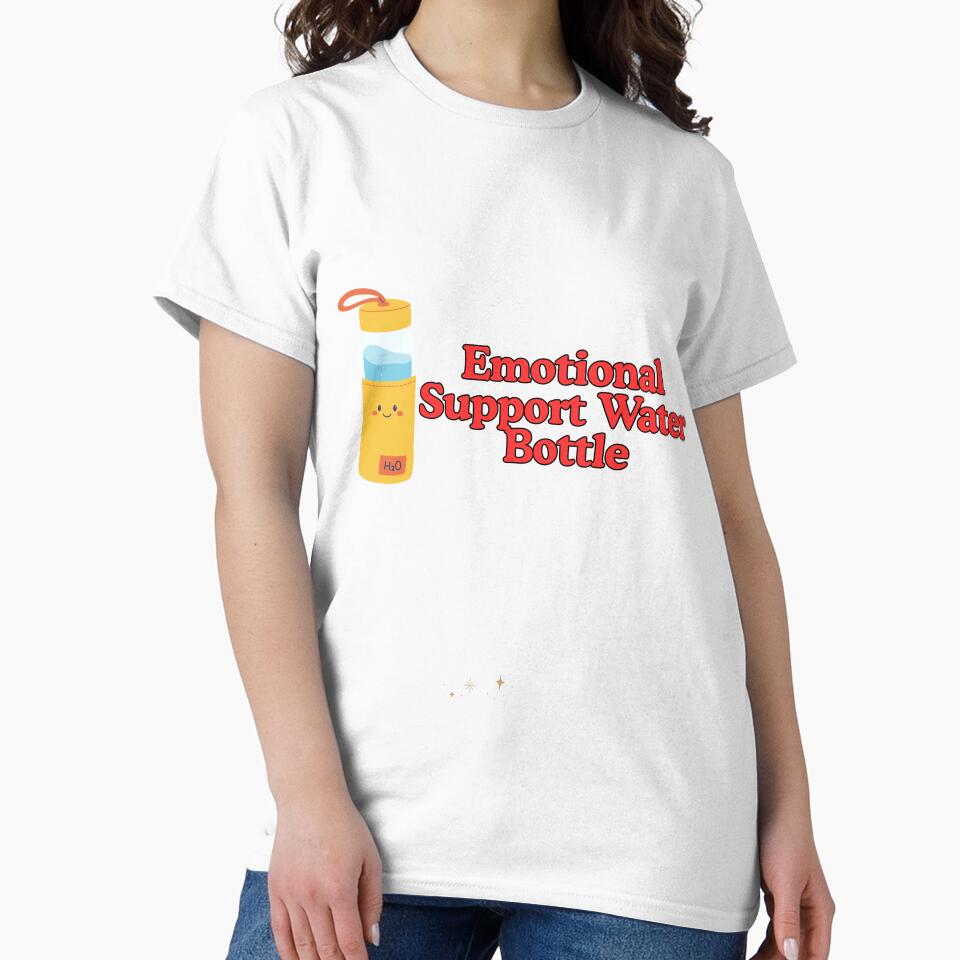 Emotional Support Water Bottle Sticker by Fresh Clothes