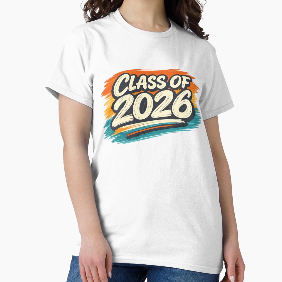 Class of 2026 Retro Brush Stroke Graduation by PunchDrop