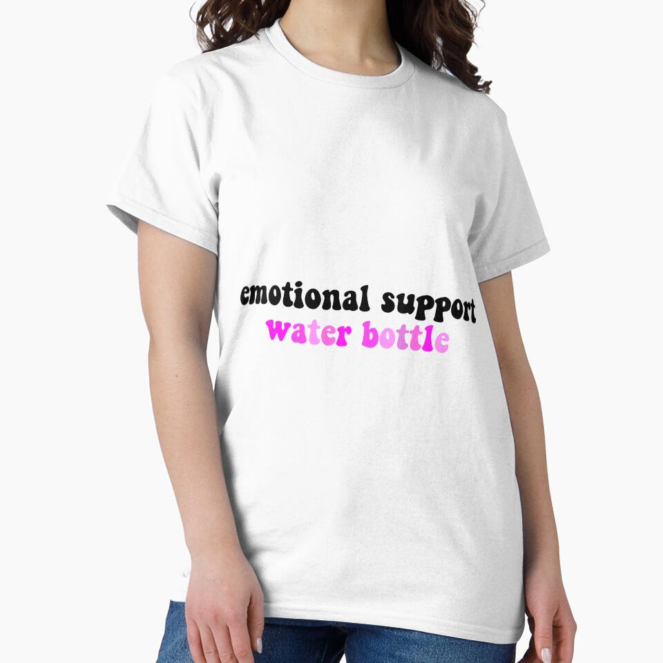 multicolor emotional support water bottle (pink) by lilystickers65