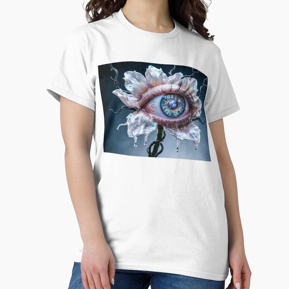 Surreal Eye Flower Dark Aesthetic by NecroScrolls