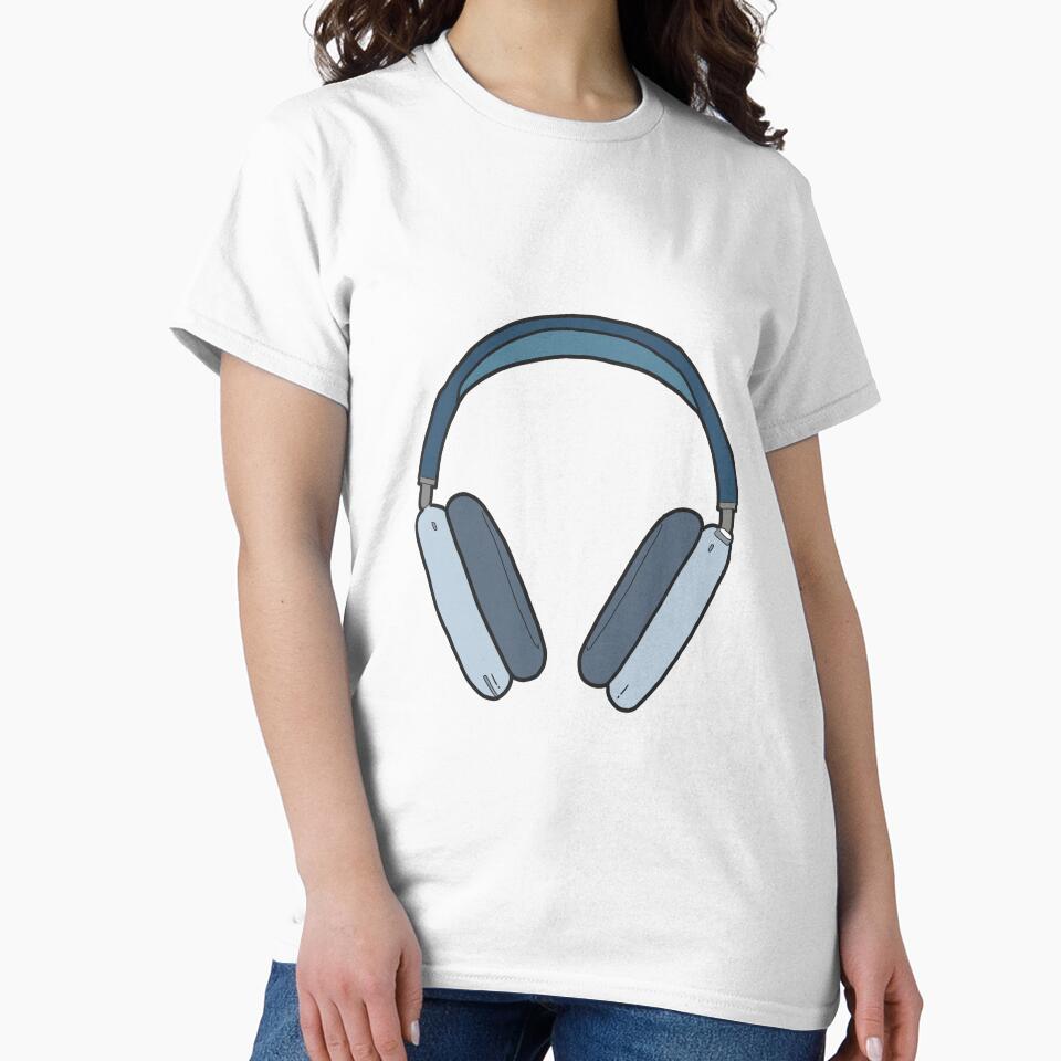Light blue over ear headphones trendy aesthetic by Niklauss
