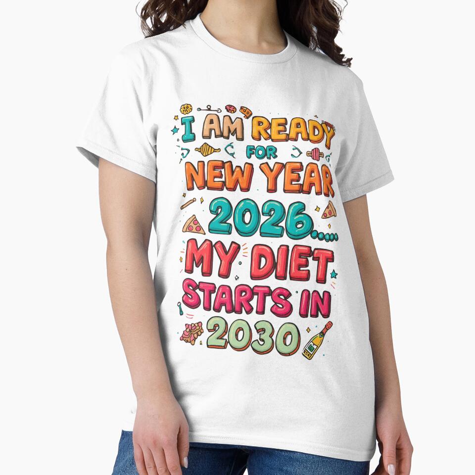 I Am Ready for New Year 2026… My Diet Starts in 2030 by Bada-stickers