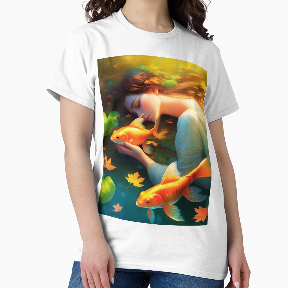 Mother Nature taking care of cute gold fish design by OutdoorArtistry