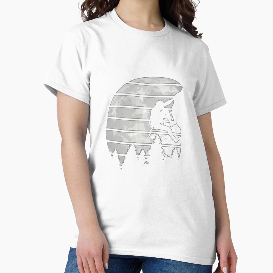 Climber in front of moon climbing sport bouldering gift by chetme