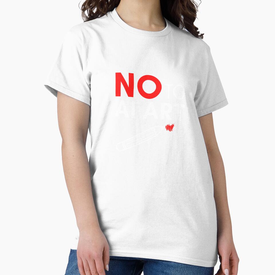 NO to AI ART Quote to Save Real Artists by Zentropik