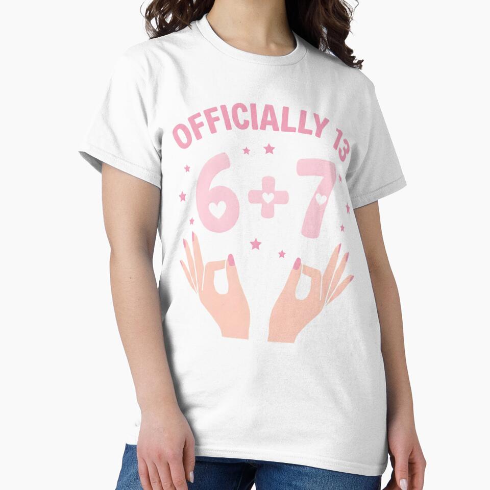 Funny Officially 13 Years Old Birthday Girl Math Party by NADIASHOP86