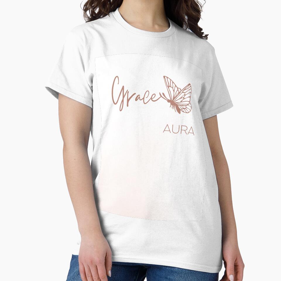 Grace Aura Minimalist Butterfly Aesthetic Line Art by AuraLoft