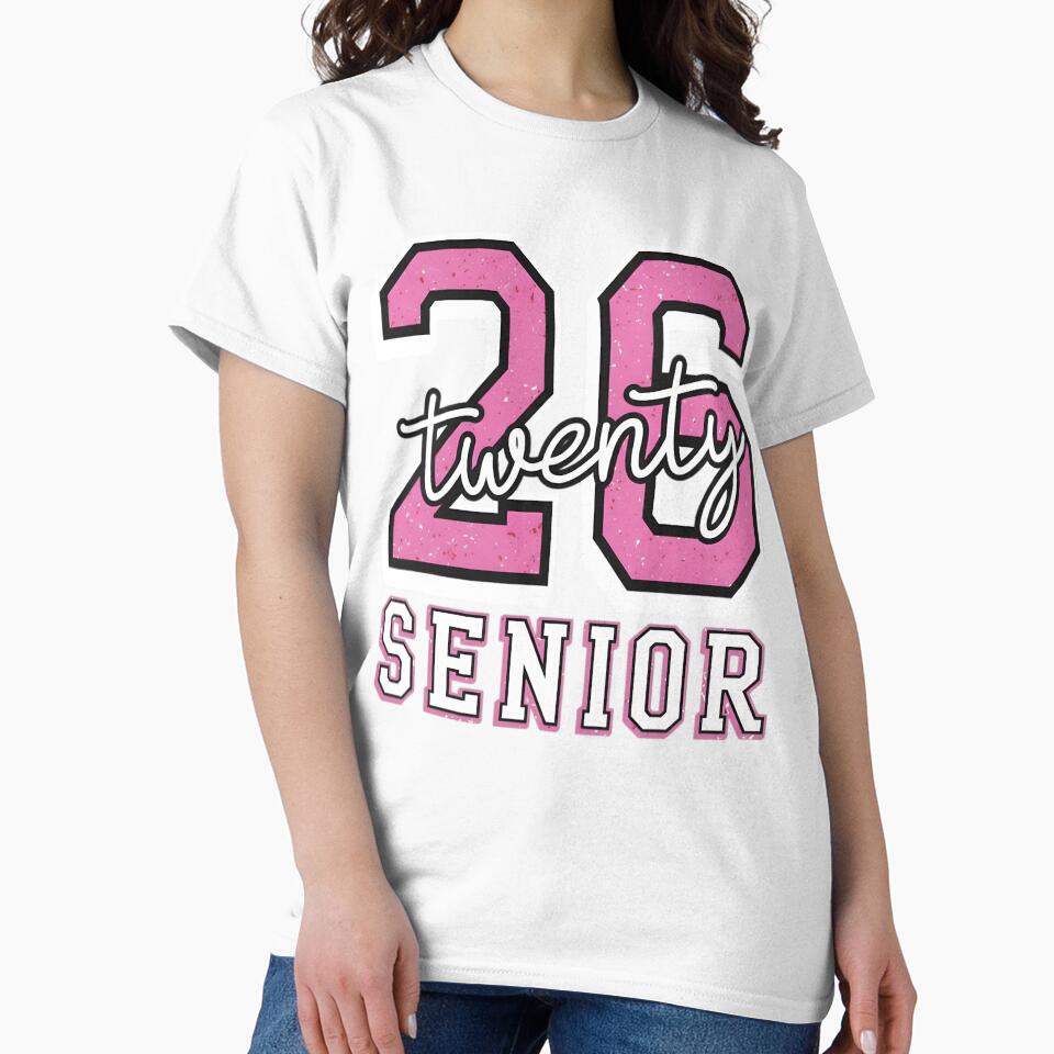 Class of 2026 Senior - Pink Varsity Graduation Design by haitrieuic96