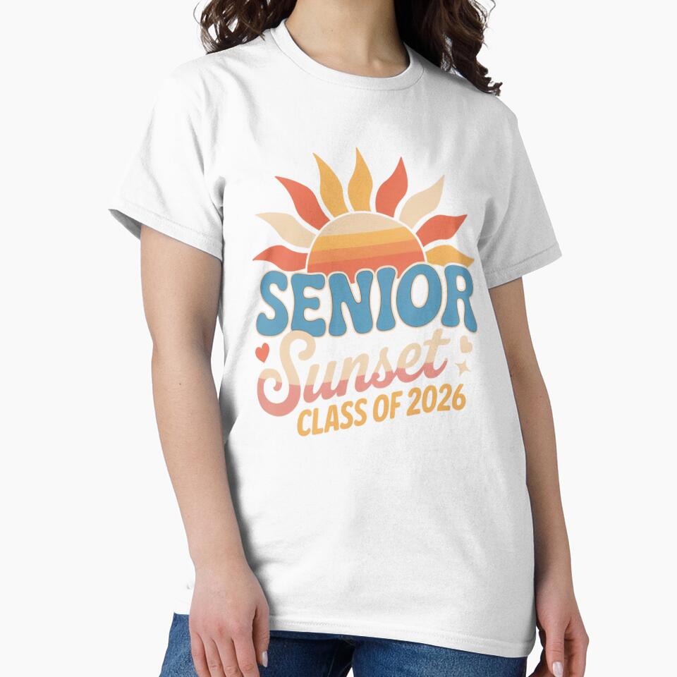 Senior Sunset Class of 2026 Retro Graduation by SuperAndSocial