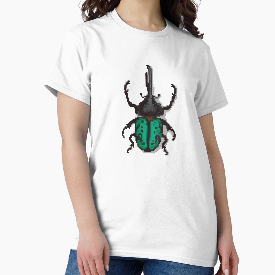 Pixel art beetle nº 47 by Kanistamps