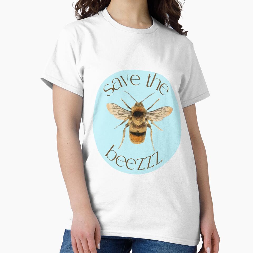 Save the bees vintage blue by ledalinda