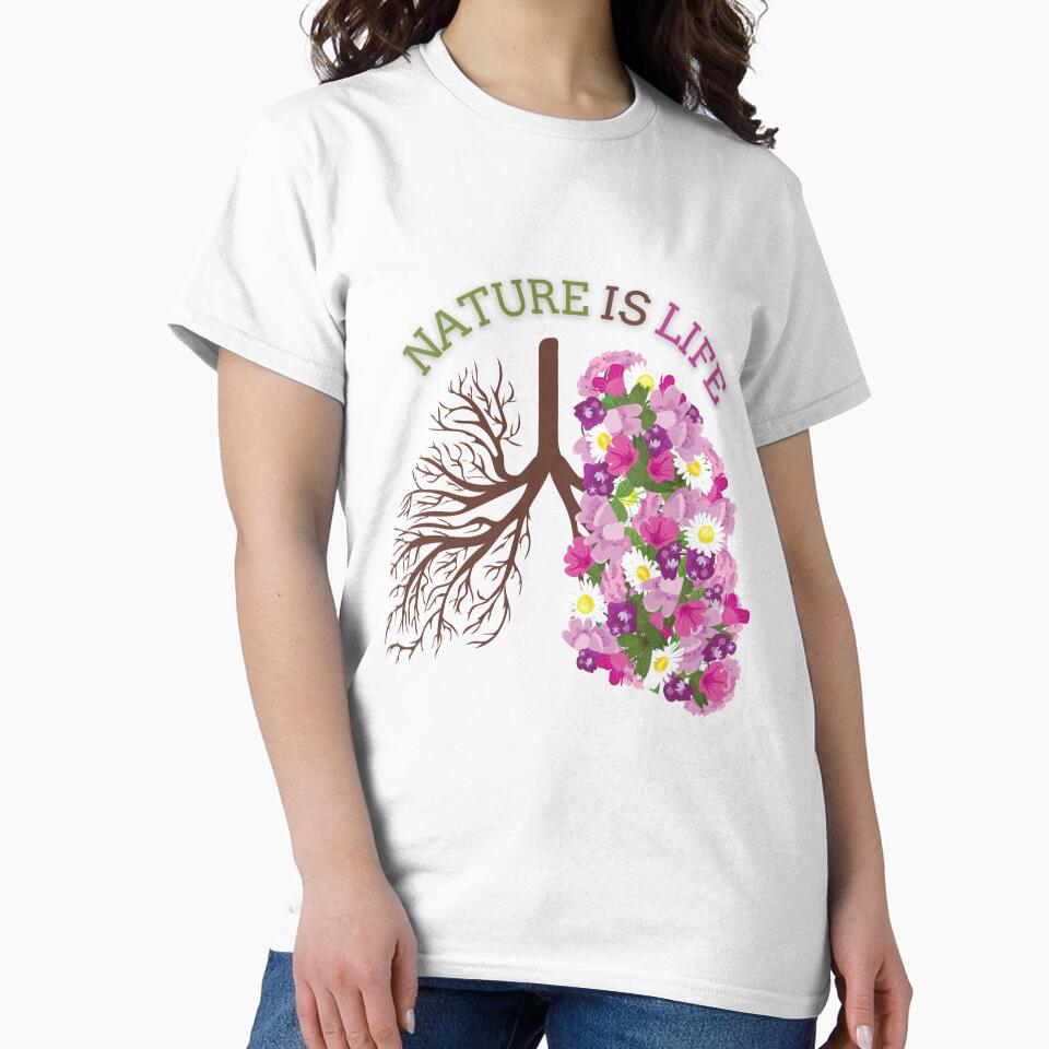 Nature is life (with roots and flower shaped lung) by MW SHOP