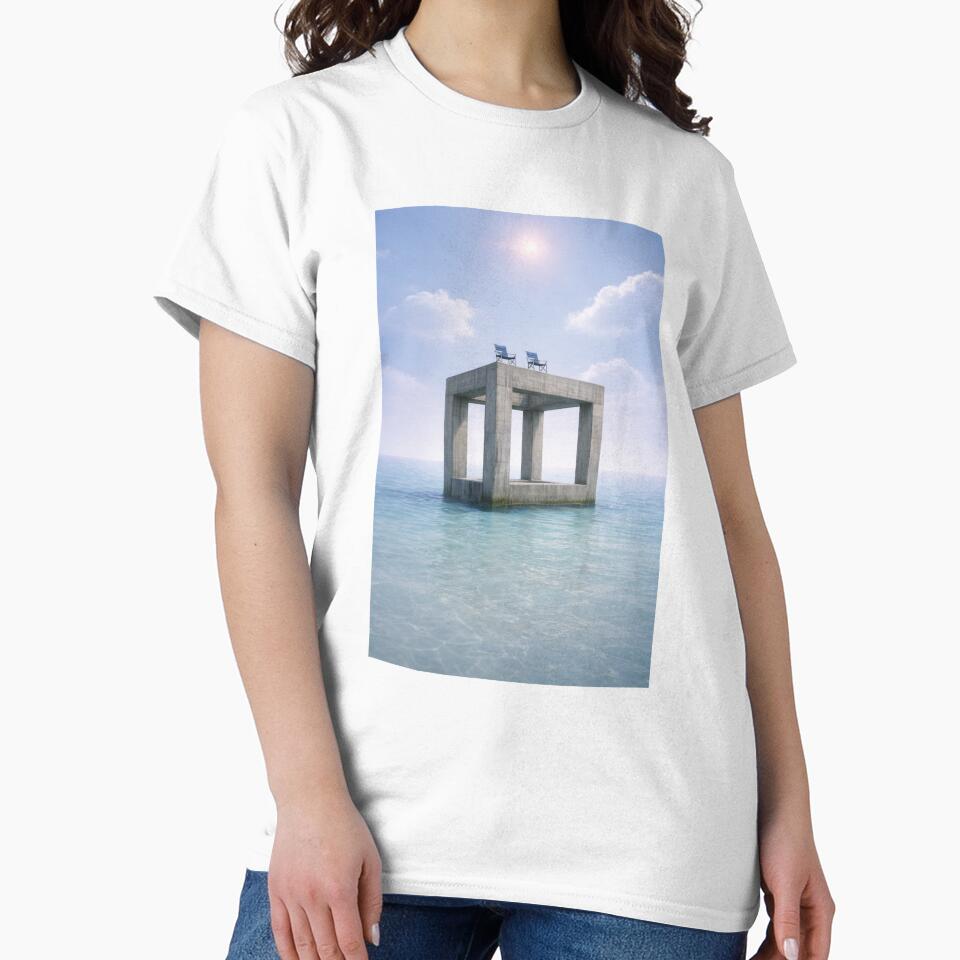 Liminal Ocean Structure – Surreal Dreamcore Seascape Aesthetic | Calm but Unsettling Liminal Space Art by 486DesignCo