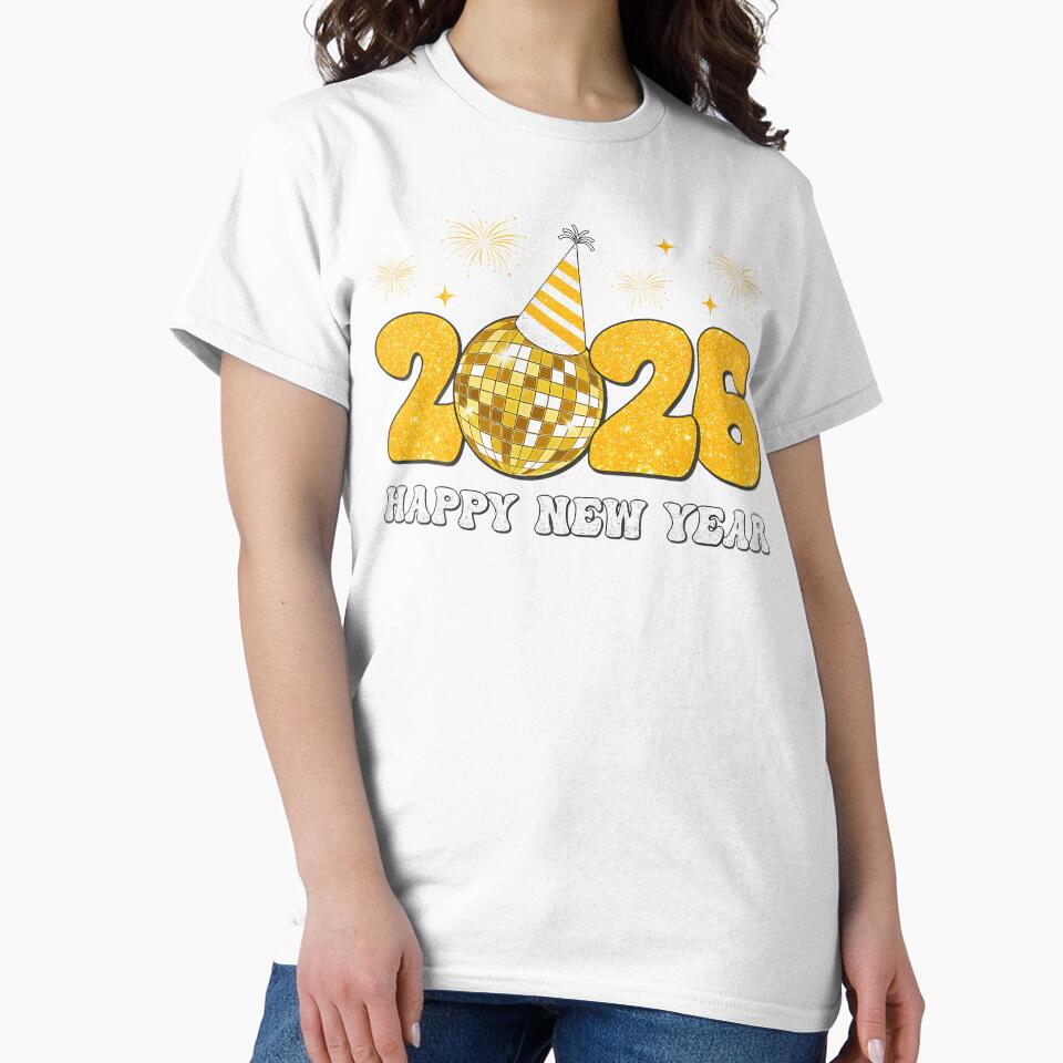 Happy New Year 2026 Disco Ball New Year's Eve Resolutions by JanisPenelope