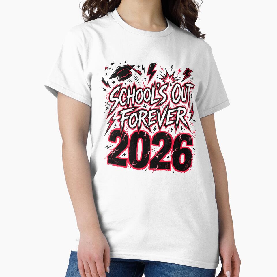 Schools Out Forever 2026 Graduation Rock Funny Senior Gift by Osmose-Studio ⭐⭐⭐⭐⭐