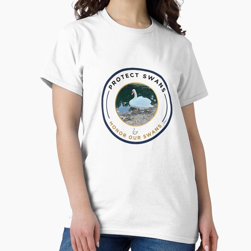 Protect Swans – Honor Our Swans Logo by Whiskered Garden Studio