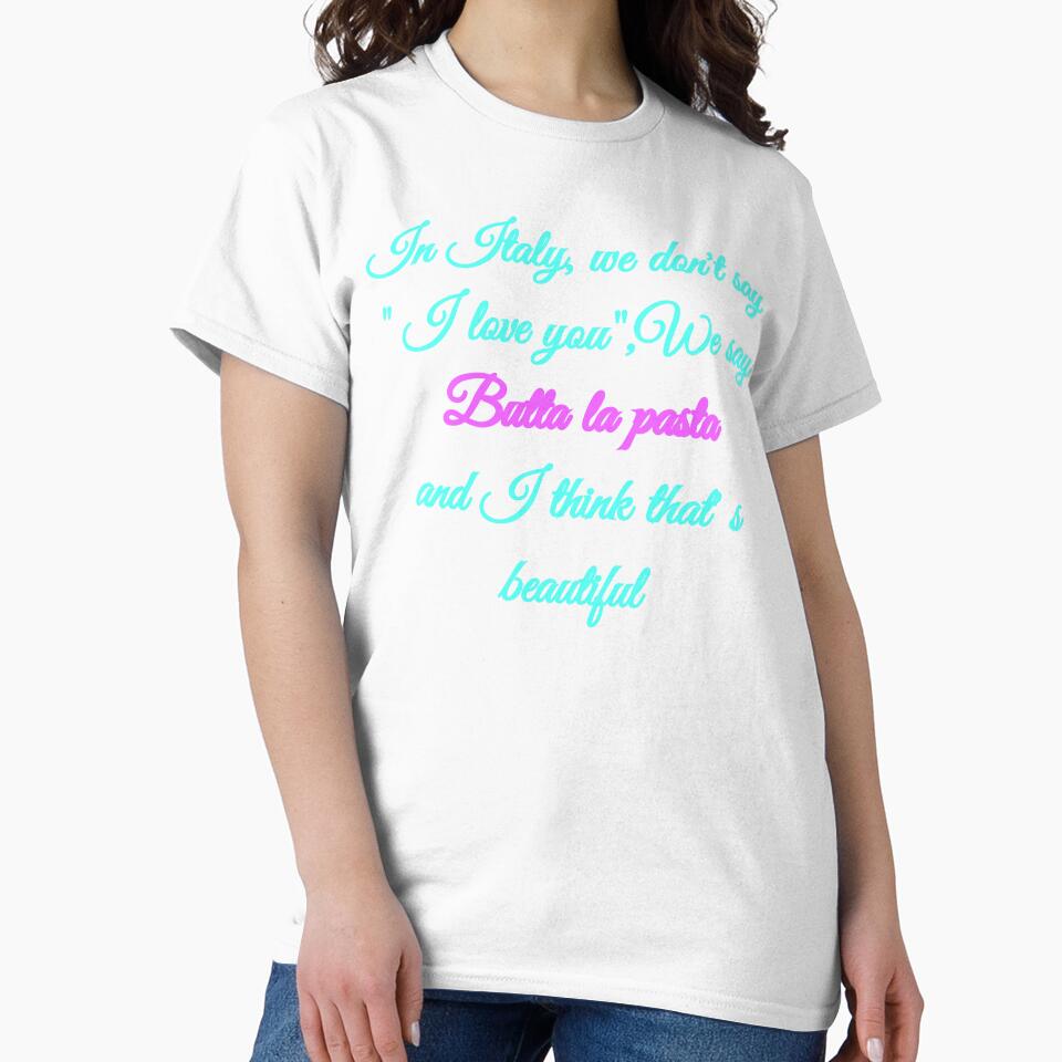 In Italy we say Butta la pasta - Funny Italian Food Quote Pop Neon by TheItaliandilemma