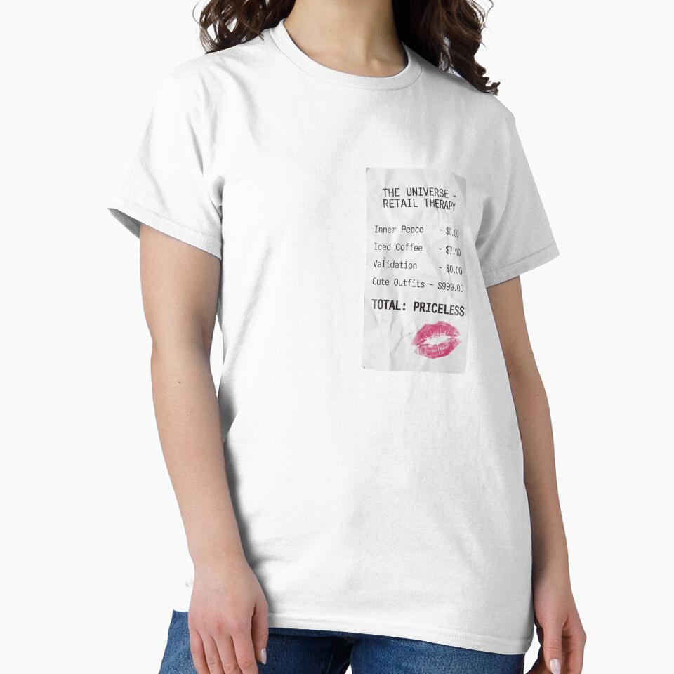 The Universe Retail Therapy Funny Shopping Receipt by DigitalAnnaBanana