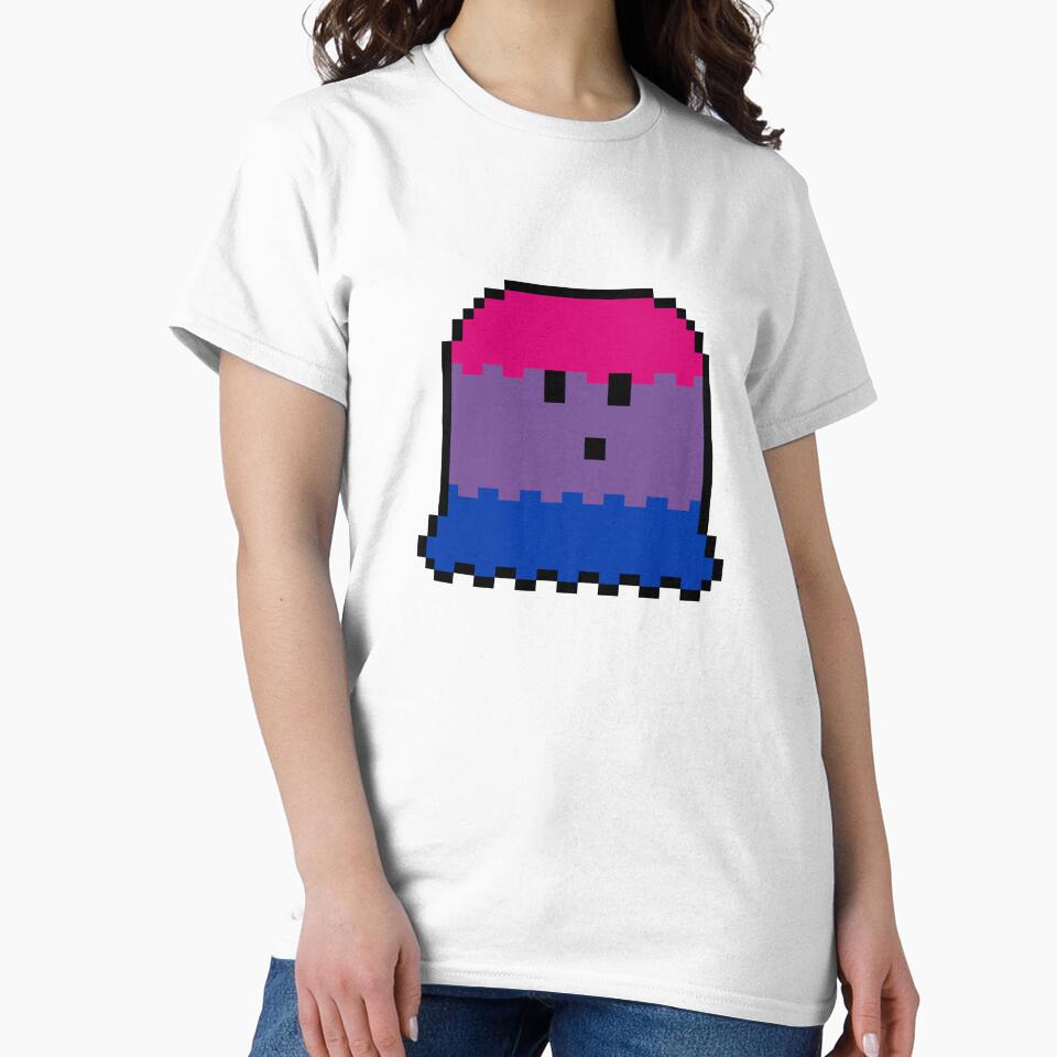 pixel art bisexual pride ghost sprite by sezalilly