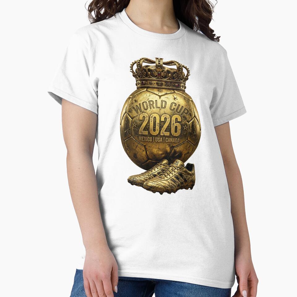 World Cup 2026 Golden Soccer Ball Crown- Mexico USA Canada by digitalbob60