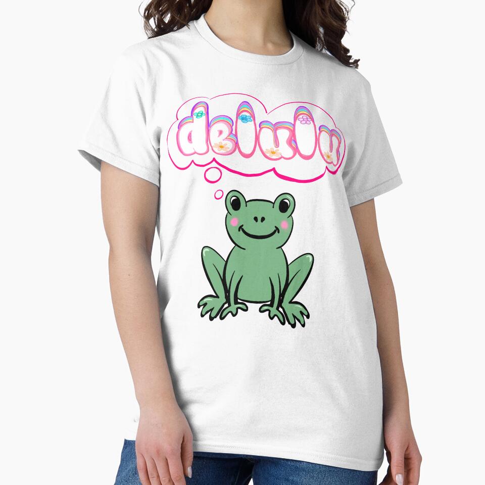 Delulu Frog humour - cottage core sarcastic funny humor by Artonmytee