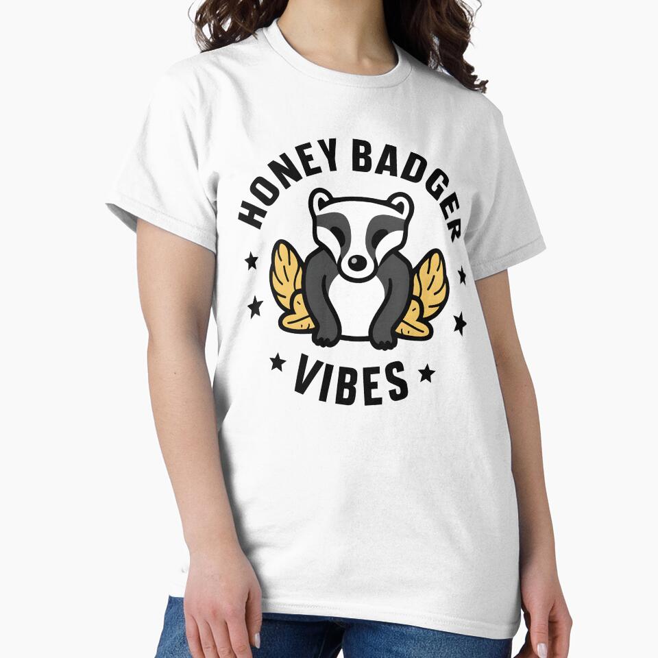 Honey Badger Vibes Fearless Animal for Wildlife Enthusiasts by KLArtzStore