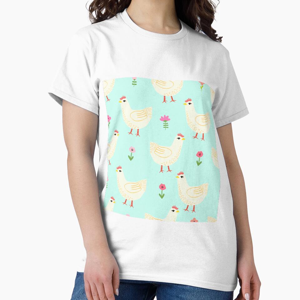 Chicken Floral Pattern by SweetPea49