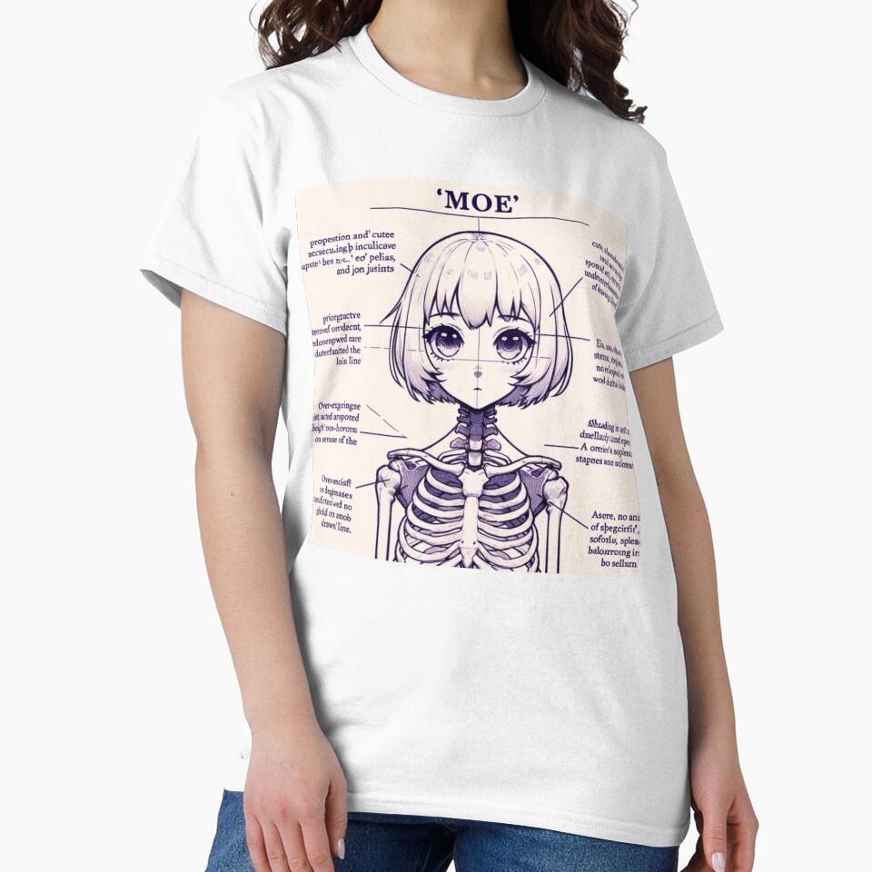 Moe Anatomy – Cute Skeleton Anime Girl Diagram by EchoWave11