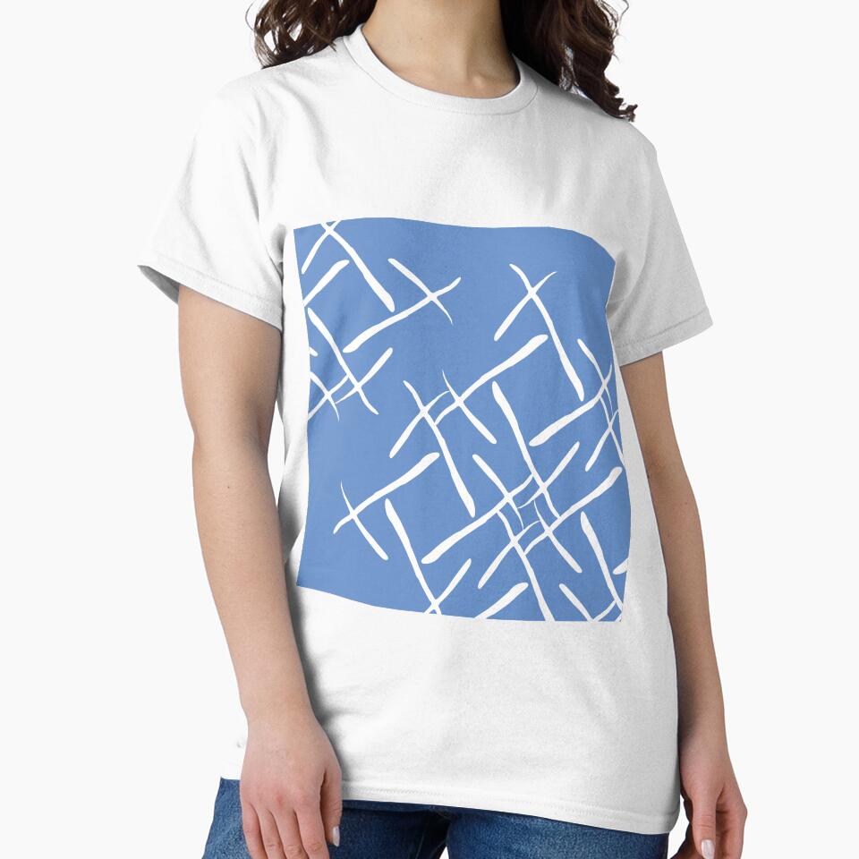 White cross marks on dark blue background by flamendes