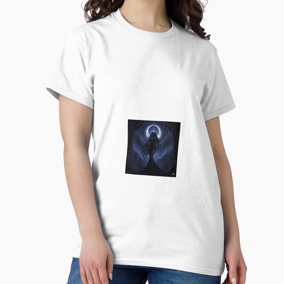 Lunar Shadow Priestess – Dark Celestial Fantasy Art by RZandRaiDesigns