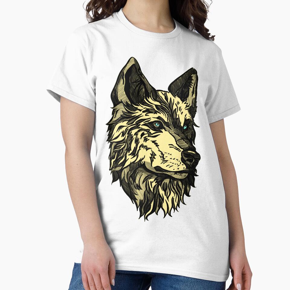 Gold wild wolf by Maryart8