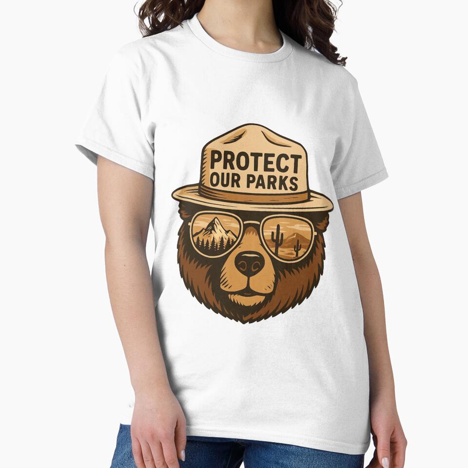 Protect our national parks - resist smokey the bear Hands Off our public lands by SkeletonsDanger
