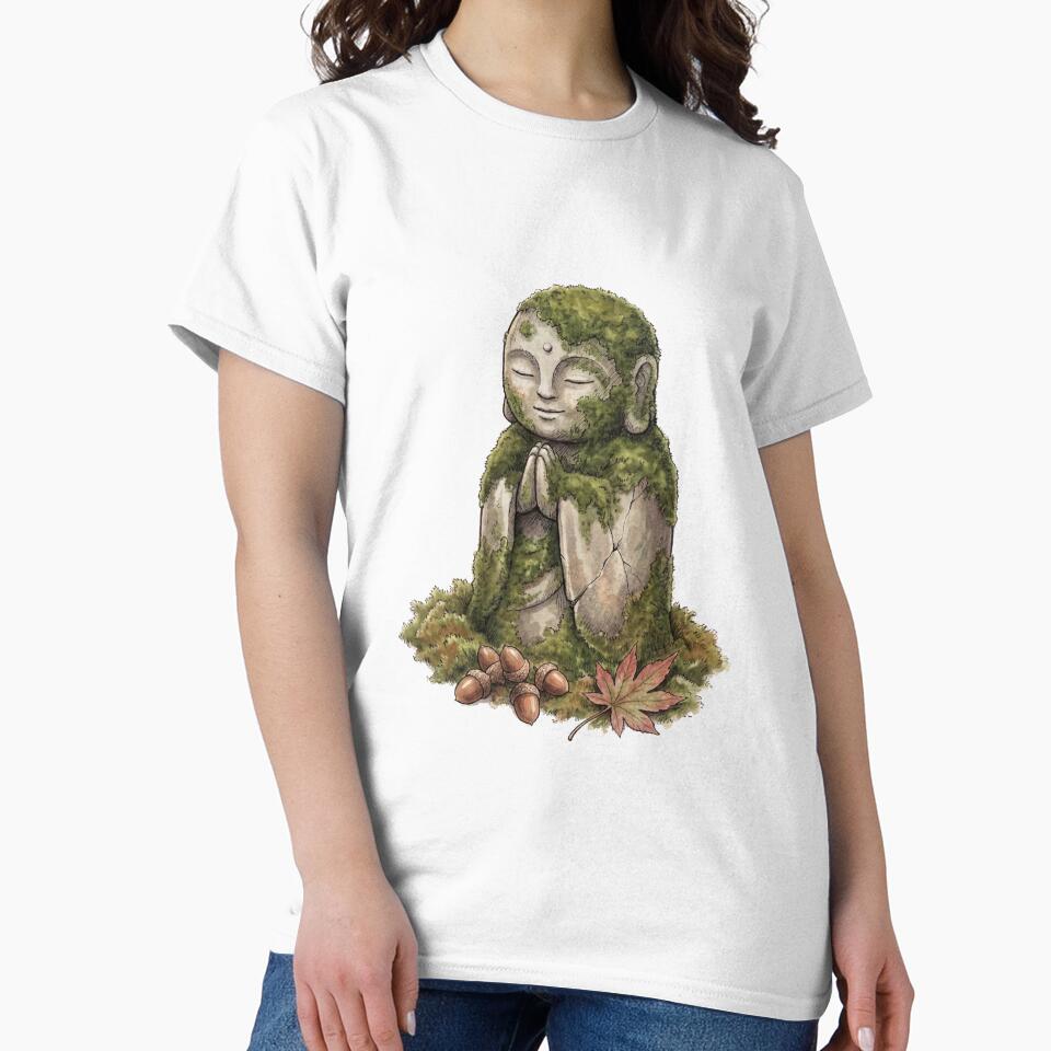 Mossy Jizo Statue by Sumi & Stone