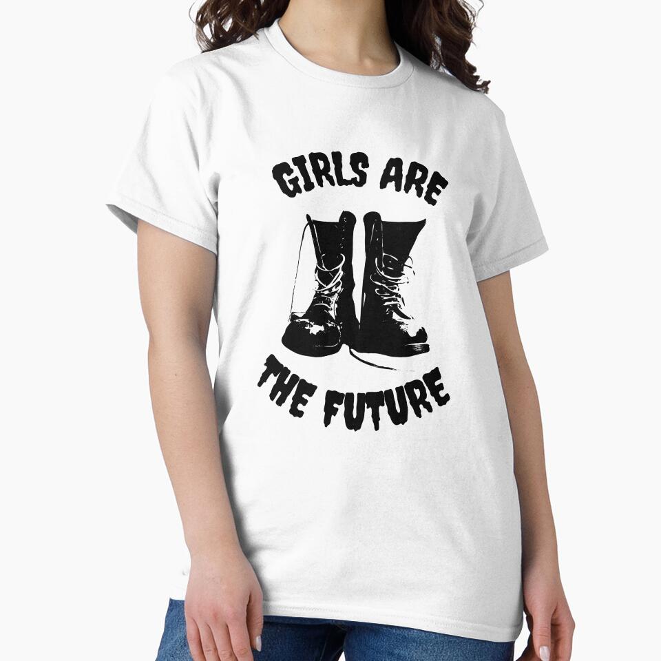 "Girls Are the Future – Dancing Skeleton Girl Power" by ruthoarabia